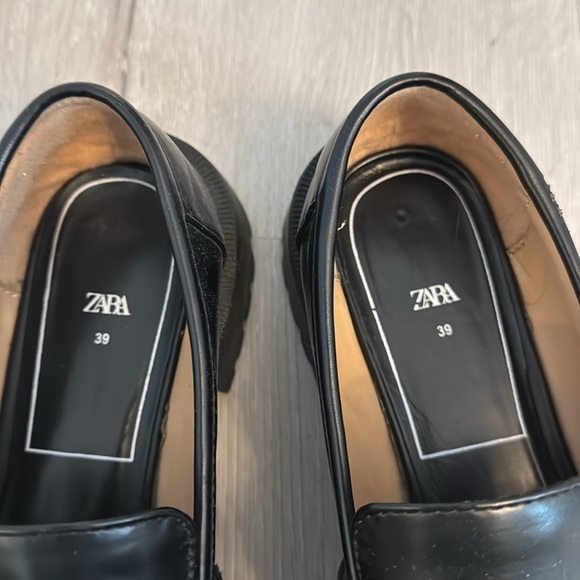 Women’s Zara Black Chunky Loafers - Picture 4 of 4